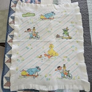 Sesame Street Baby Blanket with Characters 41 X 33